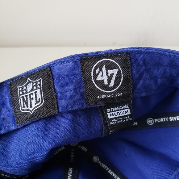'47 Brand Indianapolis Colts The Franchise Cap Hat Size Medium Blue NWOT - Picture 9 of 10